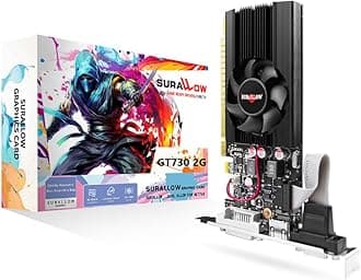 GT 730 4GB Graphics Card,64Bit GDDR3 Graphics Card, DVI VGA HDMI Low Profile Graphics Card with Cooling Fan