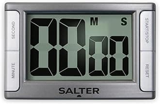 396 SVXR Magnetic Kitchen Timer - Digital Electronic Cooking Clock, Countdown & Stopwatch (99 Min 59 Sec), Large Display, Beep Alarm, Back Stand For Cooking, Start/Stop Button, 2 Year