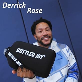 JIMACRO Water Bottle, BOTTLED JOY 1 Gallon Sports Water Bottle with Time Markings and Reusable, Leakproof Water Bottle BPA-Free, Flip Top for Sports, Cycling, Camping