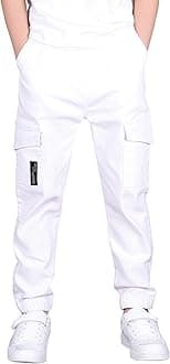 Kids Boys Elasticated Waist Slim Fit Cargo Joggers