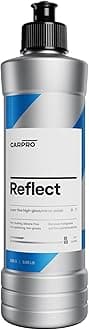 Reflect High Gloss Finishing Polish - Reflective & Glossy Finish Without Durable Fillers, Silicones, Waxes, Polymers, or Teflon - Body Shop Safe, No Dusting. Rotary & Dual Action - 250ml (8oz)