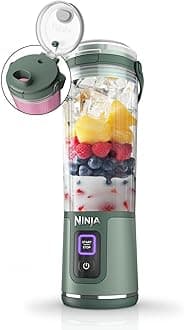 Blast Portable Blender, 530ml, Leakproof Lid & Sip Spout, Powerful Cordless Mini Blender, Rechargeable, Portable Smoothies, Protein Shakes, Blends Ice & Frozen Fruit, Forest Green, BC151UKEM