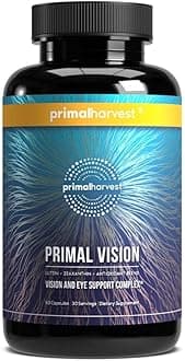 Primal Harvest Primal Vision with Lutein, Zeaxanthin, Vitamin A and Zinc for Eye Health, Blue Light Support and Visual Clarity