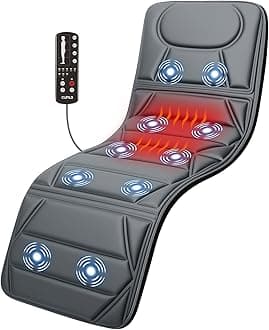 Full Body Massage Mat, Massage Pad with 10 Vibrating Motors for Pain Relief, Back Massager with Heat, Full Body Massage for Back, Lumbar,Leg, Gifts for Men Women, Long 67"
