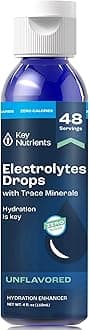KEY NUTRIENTS Trace Minerals, Liquid Electrolytes, Rapid Hydration & Muscle Recovery, 4 Oz - 72 Trace Mineral Drops, Unflavored Electrolytes For Water Drinking, Sodium For After Ent