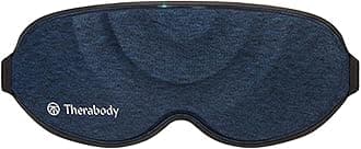 Therabody Sleep Mask Ultra-Comfortable, 100% Blackout Sleep Eye Mask with Gentle Eye Massager Vibration for Stress Relief, Headache Relief & Self Care - Facial Massager for Women & Men