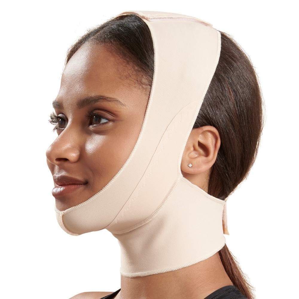 FM100 Unisex Recovery Compression Minimal Coverage Face Post-Op Mask with Mid-Neck Coverage