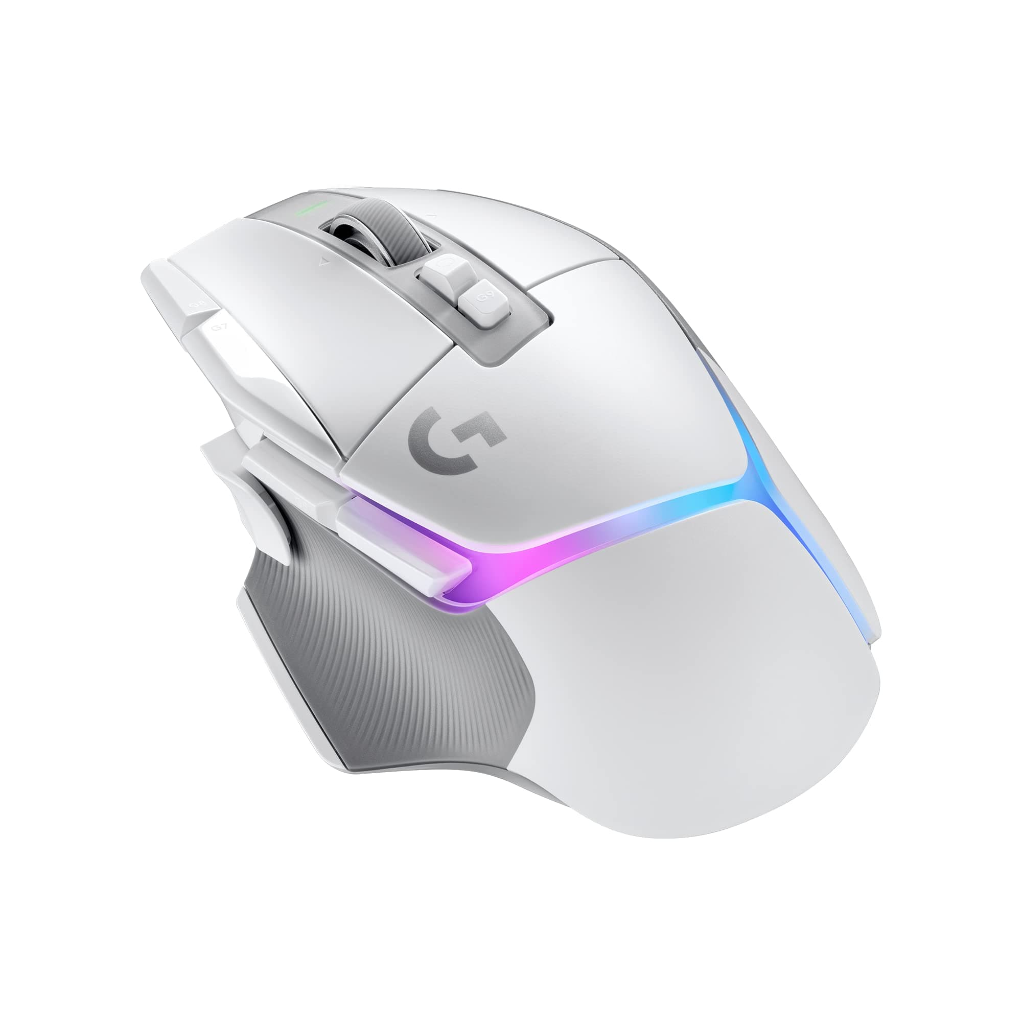 Logitech G502 X Plus Wireless Gaming Mouse - LIGHTSPEED Optical, LIGHTFORCE Switches, LIGHTSYNC RGB, HERO 25K Sensor for PCMac - White.