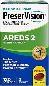 Bausch & Lomb, PreserVision, AREDS 2 Formula, Eye Vitamin & Mineral Supplement, 120 Soft Gels