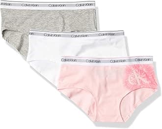 Calvin KleinGirl's Modern Cotton 3 Pack Hipster Hipster Panties