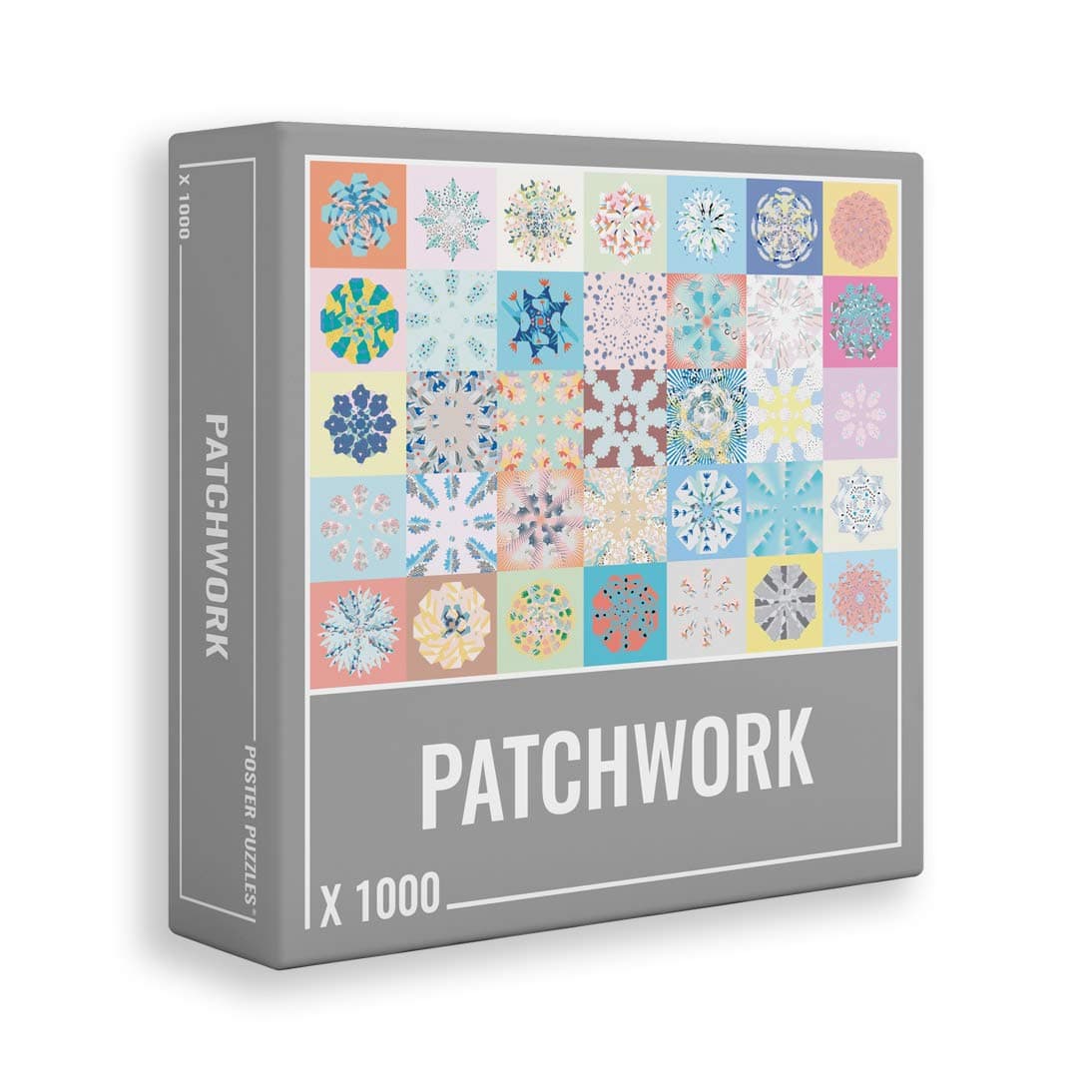 Cloudberries Patchwork – Premium, 1000-Piece Jigsaw Puzzle for Grown Ups with a Fun Patchwork Quilt and Blanket Design Packed with Colourful Patches. Made in Europe.