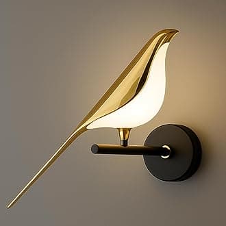 SINOMAN Metal Wall Light For Living Room Modern/Wall Lamps For Bedroom/For Living Room/Wall Lights For Home Decoration/Bedside Wall Lamp (Sparrow Led, Single)