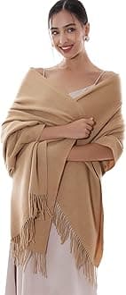 RIIQIICHY Winter Scarfs for Women Pashmina Shawls Wraps for Evening Dresses Large Warm Soft Scarves