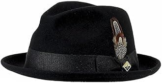 Men's Wool Felt Pinch Front Fedora Hat