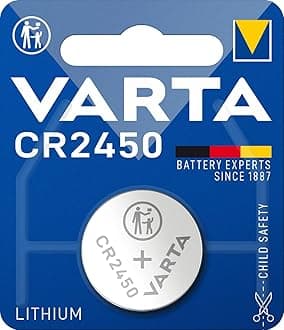 VARTA Batteries Electronics CR2450 Lithium button cell battery 1-pack, Button cells in original blister pack of 1