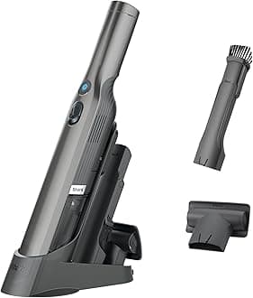 WV201 WANDVAC Handheld Vacuum, Lightweight at 1.4 Pounds with Powerful Suction, Charging Dock, Single Touch Empty and Detachable Dust Cup,Graphite, Slate