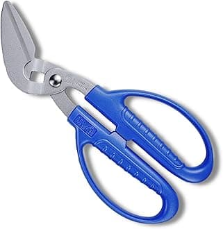Metal Cutting Shears Heavy Duty 8.5" [Angled Blade], Tin Snips for Metal Sheet, Japanese Stainless Steel Blade, Made in JAPAN
