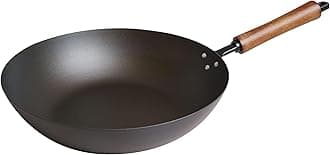 JOYCE CHEN Classic Series 12-Inch Preseasoned Carbon Steel Stir Fry Pan