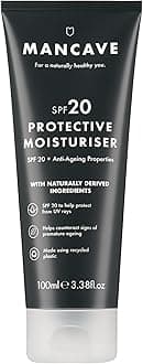 Anti-Ageing SPF 20 Moisturiser 100ml, UV Protection for Outdoors & Skiing, Rosehip Oil & Vitamin E, Counteracts Premature Ageing, Vegan, Made in UK