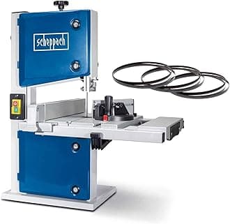Scheppach HBS30 Bandsaw | 350W | 80mm Cut Height | Extendable Tilting Table | Double Clamped Fence | Inc. Mitre Gauge & 3 Saw Blades