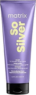Matrix Hair Mask, For Blondes, Greys and Silvers, Tones + Neutralises, Total Results, So Silver, 200ml