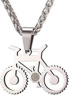 U7 Punk Necklaces Stainless Steel 18K Gold Plated Large Hip Hop Dagger/Knife/Sword/Steampunk Gear/Large Razor Blade Pendant Necklace for Men Women, Chain 22-24 Inches