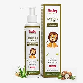 - Baby Body Lotion for Newborn 0-2 Years Babies 200ml | Nourish & Moisturise Skin | Non Sticky | Enriched with Ylang Ylang, Olive Oil, Paraben Free