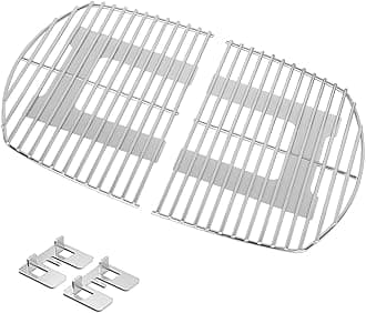 Stanbroil Stainless Steel Cooking Grates Fit Weber Q200, Q220, Q2000, Q2200, Q2400 Series Gas Grill, Replacement Parts for Weber 7645