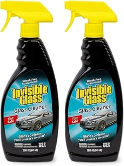 92164-2PK Premium Glass and Window Cleaner for Auto and Home Cleans Glass, Windows, Windshields, and More, Streak-Free, Ammonia-Free, Tint-Safe, 22 fl oz (Pack of 2)