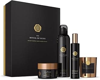 RITUALS Large Gift Set for Women and Men from The Ritual of Oudh – Four Indulgent Bath, Body and Home Fragrance Products Including Shower Foam, Hair & Body Mist, Body Scrub and Scented Candle.
