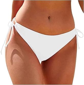 Bikini Bottoms for Women String Bathing Suit Bottom with Moderate Coverage Low Waist Swim Bottom