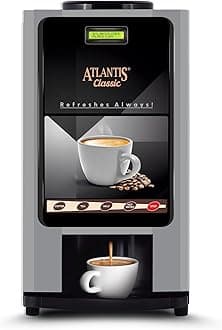 Classic 2 Lane Tea/Coffee Vending Machine | Premix Based Instant Hot Beverage Dispenser for Offices, Shops and Institutions |