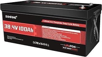 36V 100Ah LiFePO4 Lithium Battery Built-in 200A BMS & 15000 Cycles,3840W Motor Support,High Energy Density Golf Cart Battery,RV,Home Energy Storage,Off-grid Applications
