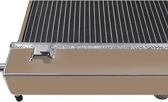 ALLOYWORKS 3 Row Aluminum Radiator For Chevy Corvette C6 6.0L 6.2L 7.0L V8 Double Oil Cooler AT/MT 2005-2013 2006 2007 2011 2012