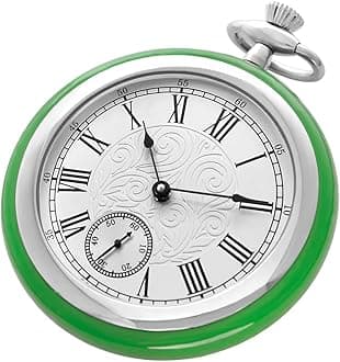 Resistance Full Steel Pocket Watch Mechanical Hand Wind Antique Clock Honed Stainless Original with Chain & Box