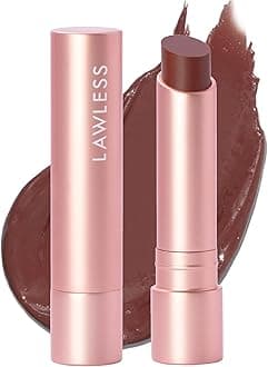 LAWLESS Forget the Filler Lip Plumping Line Smoothing Tinted Balm, Amaretto, Brown, 0.09 Ounce
