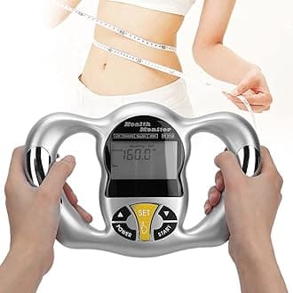 Body Fat Analyzer, Handheld Body Fat Measurement Device Body Fat Measuring BMI Meter Fat Analyzer Monitor Measure Body Fat Percentage Machine Body Fat Tester Analyzer for Fitness