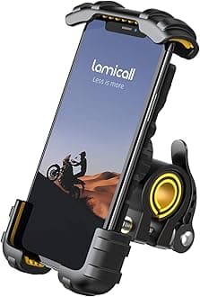 Lamicall Bike Phone Holder, Motorcycle Phone Mount - Adjustable Motorbike Phone Holder for iPhone 15 14 13 12 Pro Max Mini, 11 Pro Max Xs 8 X 8P 7 6S, Samsung S10 S9, Huawei, 4.7-6.8 Devices