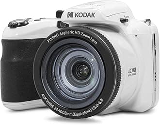 Pixpro Astro Zoom AZ425 - Digital Bridge Camera, 42X Optical Zoom, 24mm Wide Angle, 20 Megapixels, 3" LCD, Full HD 1080p Video, Li-ion Battery - White