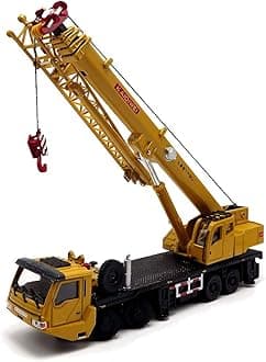 eMart Alloy Die-cast Model Toy Engineering Heavy Crane Truck Vehicle Car Simulation Miniature 1:55 Kids Gift