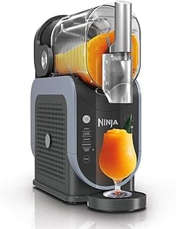 NINJASLUSHi Professional Frozen Drink Maker with Rapid Chill Technology, 5 Preset Programs, Frozen Margaritas, Frappés, and More, Black, FS301ME, 2 Years Warranty