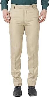 MALENOMen's Regular Fit Polycotton Solid Trouser Pant's Formal Trouser Casual Trouser Pant for Men
