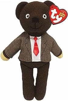 Mr. Bean Teddy Bear in Shirt & Tie – Iconic Soft Plush Toy from the Classic TV Show – Collectible Stuffed Plushie for Kids & Fans – Cuddly Soft Toy Gift for Boys & Girls