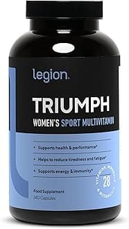 Triumph Daily Sport Multivitamin Supplement - Vitamins and Minerals for Athletes Helps with Energy for Sports & Bodybuilding Workouts - 240 Capsules, 30 Servings (Women)