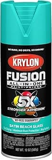 Krylon Fusion All-In-One Adhesive Spray Paint for Indoor/Outdoor Use, 12 oz, Beach Glass
