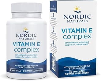 Vitamin E Complex, Unflavored - 30 Soft Gels - 6 Forms of Vitamin E for Antioxidant Support - Cellular Protection - Non-GMO - 30 Servings
