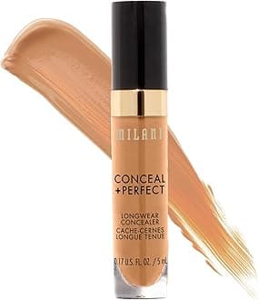 Conceal + Perfect Longwear Concealer - Warm Beige (0.17 Fl. Oz.) Vegan, Cruelty-Free Liquid Concealer - Cover Dark Circles, Blemishes & Skin Imperfections for Long-Lasting Wear