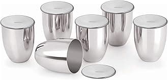 CHILLY Multi-Purpose Lids (Set of 6) SS Food Grade Cover Coasters for Tumblers, Cups, Mugs, Glass, Bowl, Katori. Ideal for Kitchens, Gift & Everyday Usage in Homes,Offices,showrooms,Restaurants,Hotels