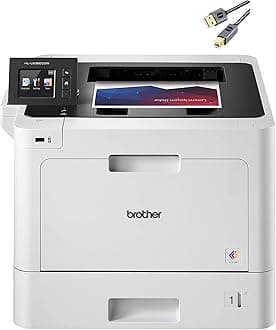 L-8360CDW Series Business Color Laser Printer I Wireless I Mobile Printing I Auto 2-Sided Printing I Up to 33 ppm I 2.7" Color Touchscreen + Printer Cable