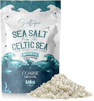Saltique Celtic Salt Coarse Organic From the Celtic Sea - Celtic Organic Salt Packed with 82 Minerals Helping You Stay Hydrated, Improve Electrolyte Balance, and Experience Optimal Muscle and Nerve